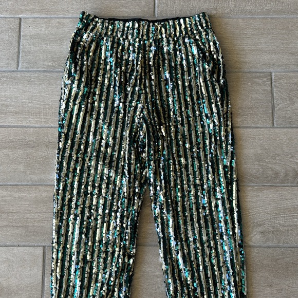 Tularosa Cara Sequin Pant in Multi Size: S - Picture 3 of 6
